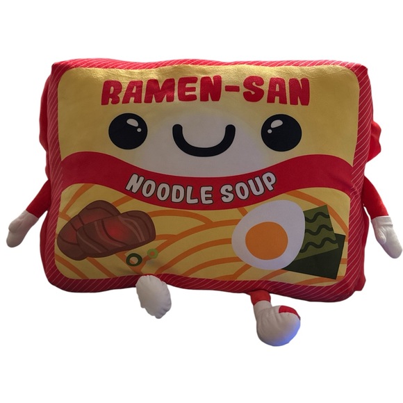 Ramen San Noodle Soup 24"x18" Giant Plush Pillow New Sealed Official - Picture 1 of 2